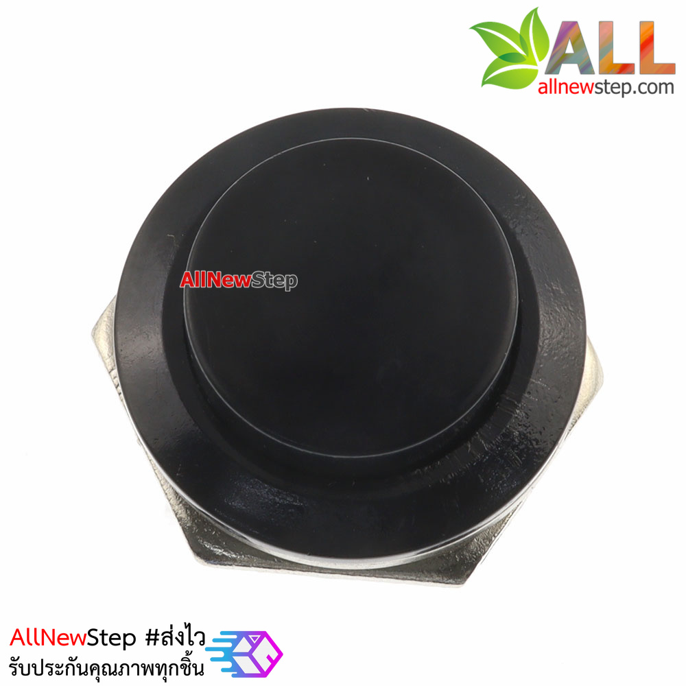 R13-507 push button switch 16mm round reset switch สวิตช์กดติดปล่อยดับสีดำ