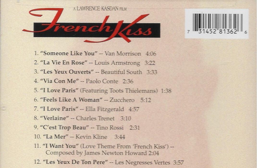 CD,French Kiss (Original Motion Picture Soundtrack)(Various Artists)(Soundtrack)(OST.)(1995)(USA)