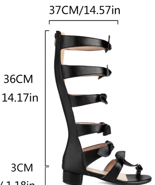 รองเท้าโบว์ผูกเก๋ๆ ไซส์ 34-46 สีดำ/ชมพู/ขาว