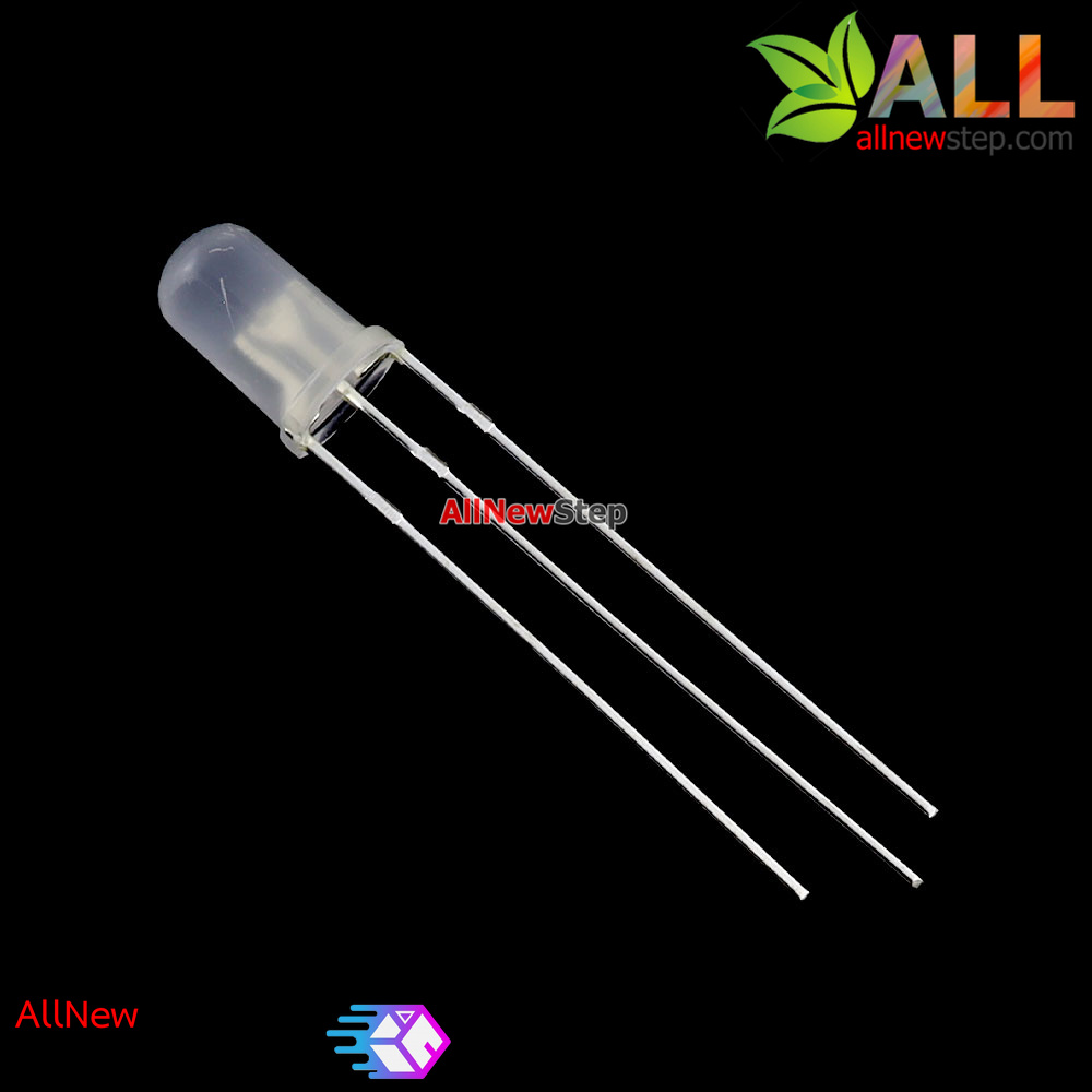 LED 2 สีแดง สีเขียว LED 5mm ไฟลบร่วม