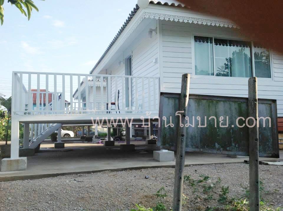 บ้านน็อคดาวน์ ขนาด 4*6 เมตร พร้อมระเบียง 2*6 เมตร (1 ห้องนอน 1 ห้องน้ำ 1 ห้องนั่งเล่น)