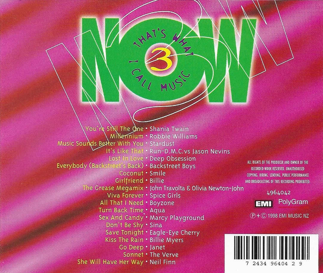 Used CD,Now That's What I Call Music 3 (B)(Various Artists)(1998)