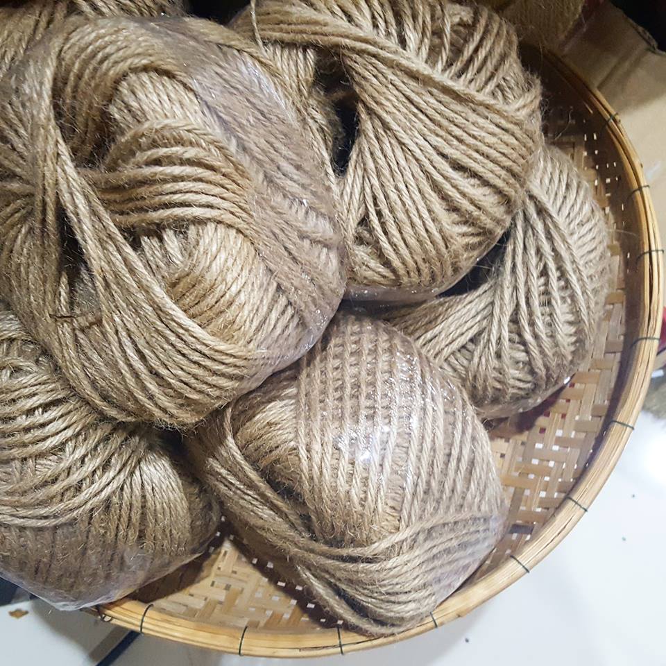 [ 100 เมตร ~3.5mm ] เชือกกระสอบเส้นใหญ่ เชือกน้ำตาล เชือกปอ เชือกป่าน เชือกธรรมชาติ