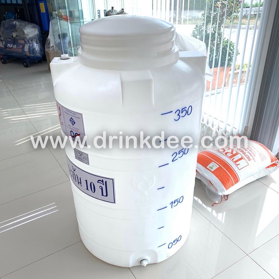 ถังเก็บน้ำ-เคมี PE 350 ลิตร (ทรงขวด)