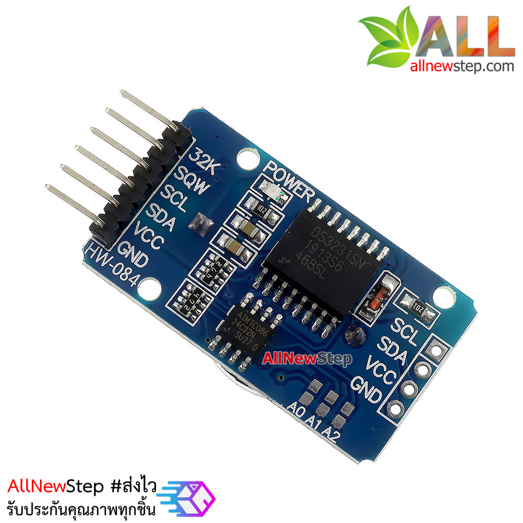 DS3231 Module โมดูลนาฬิกา DS3231M และเซนเซอร์วัดอุณหภูมิ พร้อมแบตเตอร์รี่