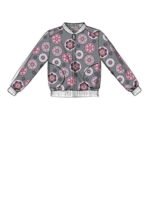 แพทเทิร์นตัดเสื้อกันหนาวเด็ก Mccalls 7619 Size: 3-4-5-6 ขวบ