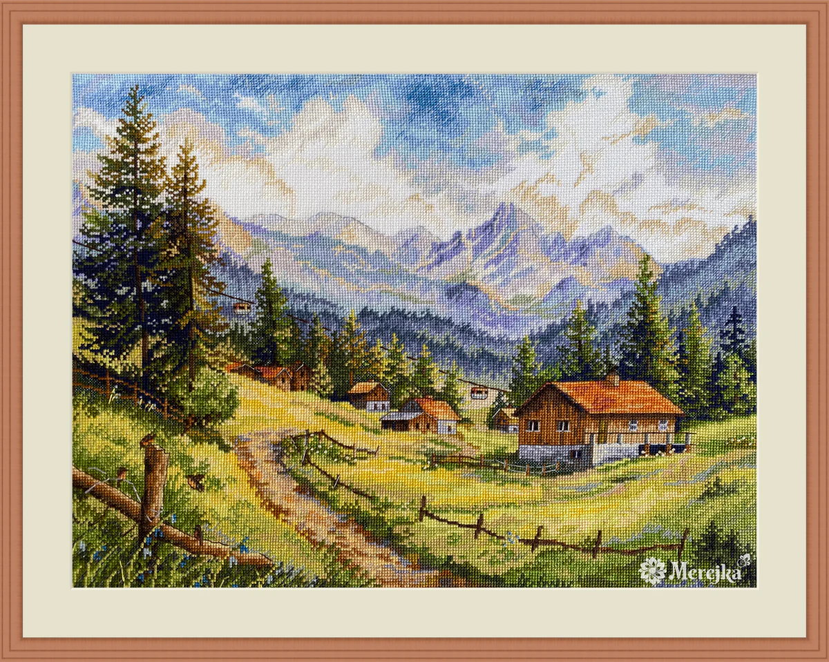 Merejka ชุดปักครอสติช The Chamonix Valley