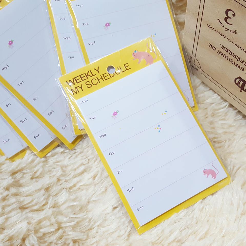 โพสอิทแพลนเนอร์ กระดาษ Post-it กระดาษโน้ตโพสอิท ลายน่ารักๆ