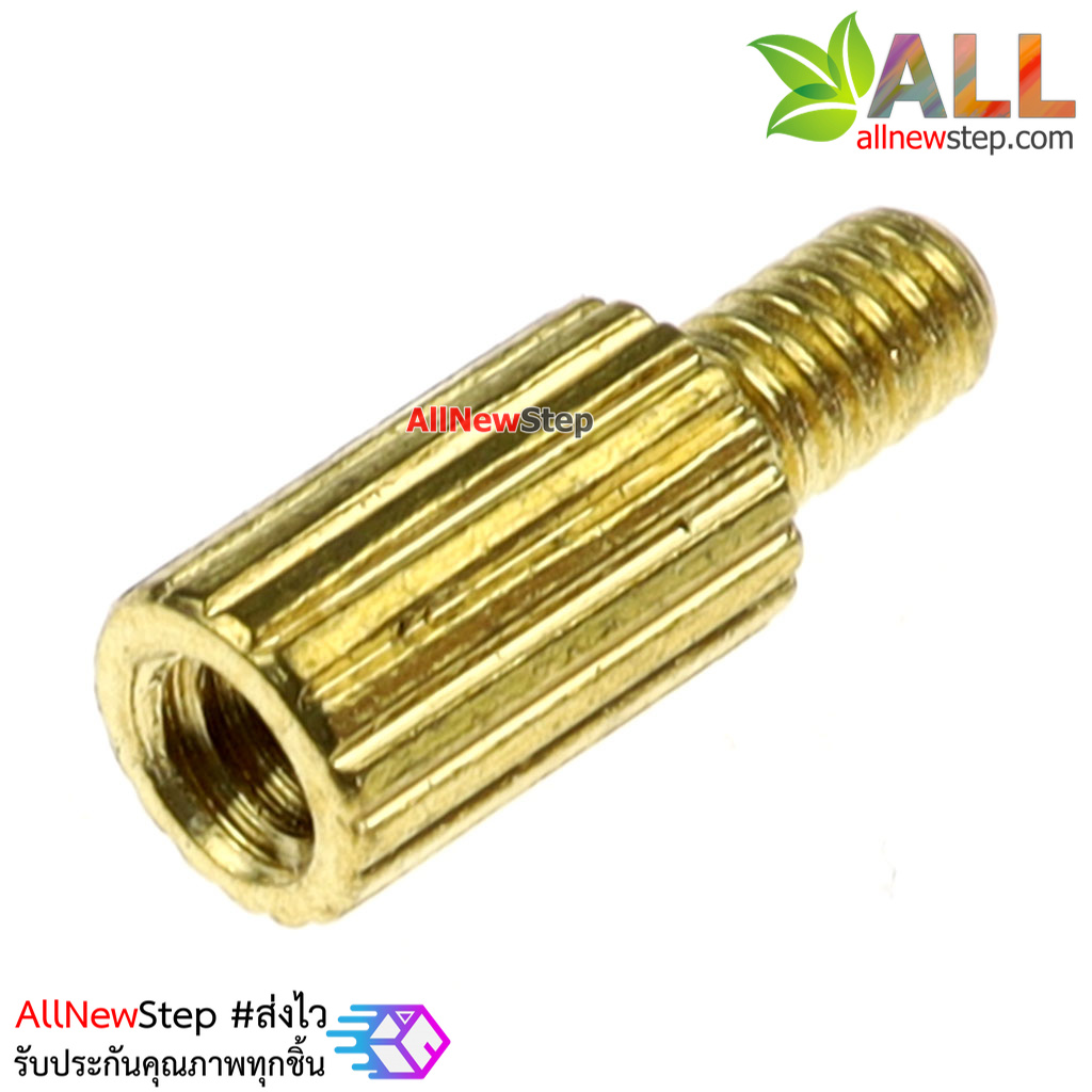 น็อตทองเหลือง NUT M2 ขนาด 5+3mm