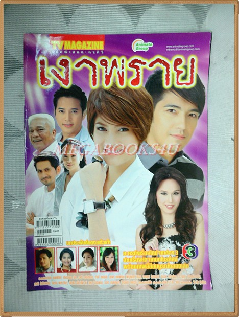 นิตยสารเรื่องย่อละคร เงาพราย ปี2554 สภาพดี นำแสดงโดย ศรราม เทพพิทักษ์, เกียรติกมล ล่าทา, ราศรี บาเล็นซิเอก้า,