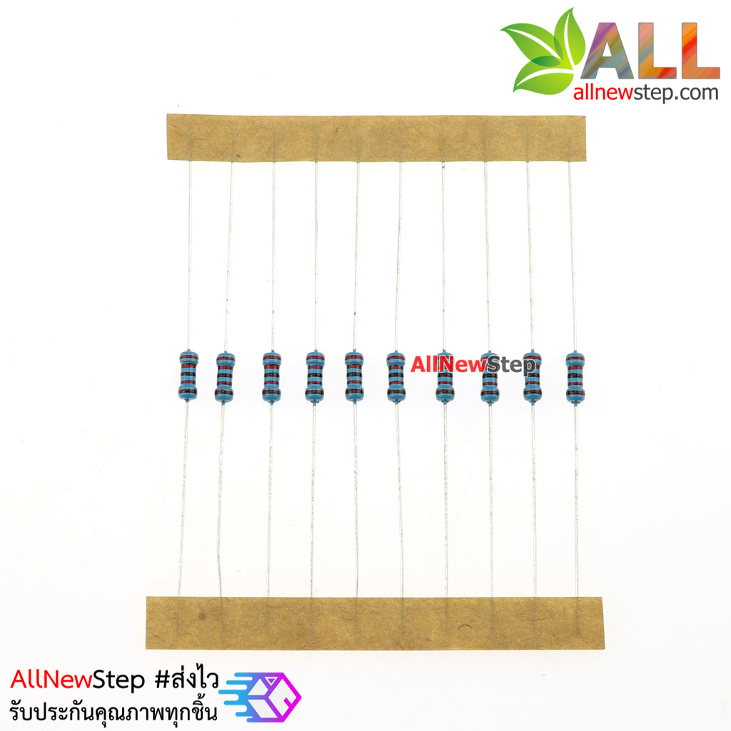 ตัวต้านทาน 22K 1/4W Resistor 22 k Metal film 1% จำนวน 10 ชิ้น