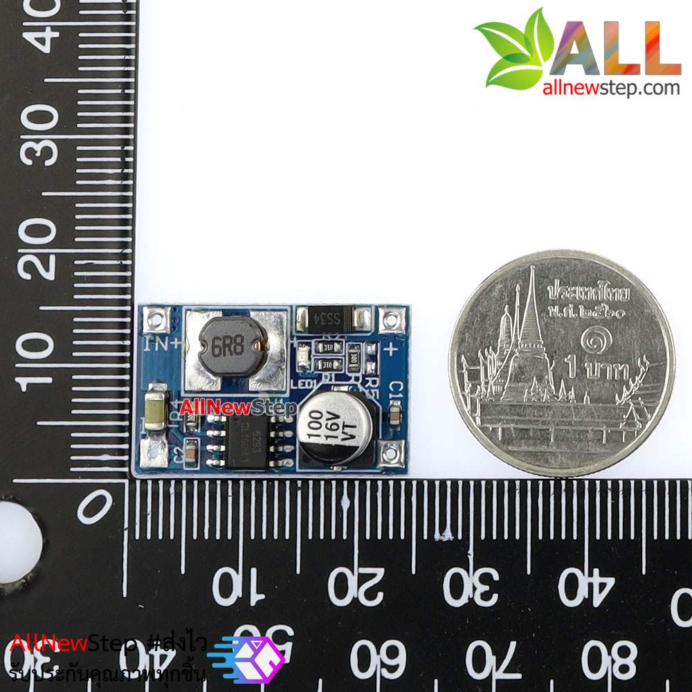High power boost module input 3-6V to 12V 8W วงจรแปลงไฟขึ้นจาก 3-6V เป็น 12V