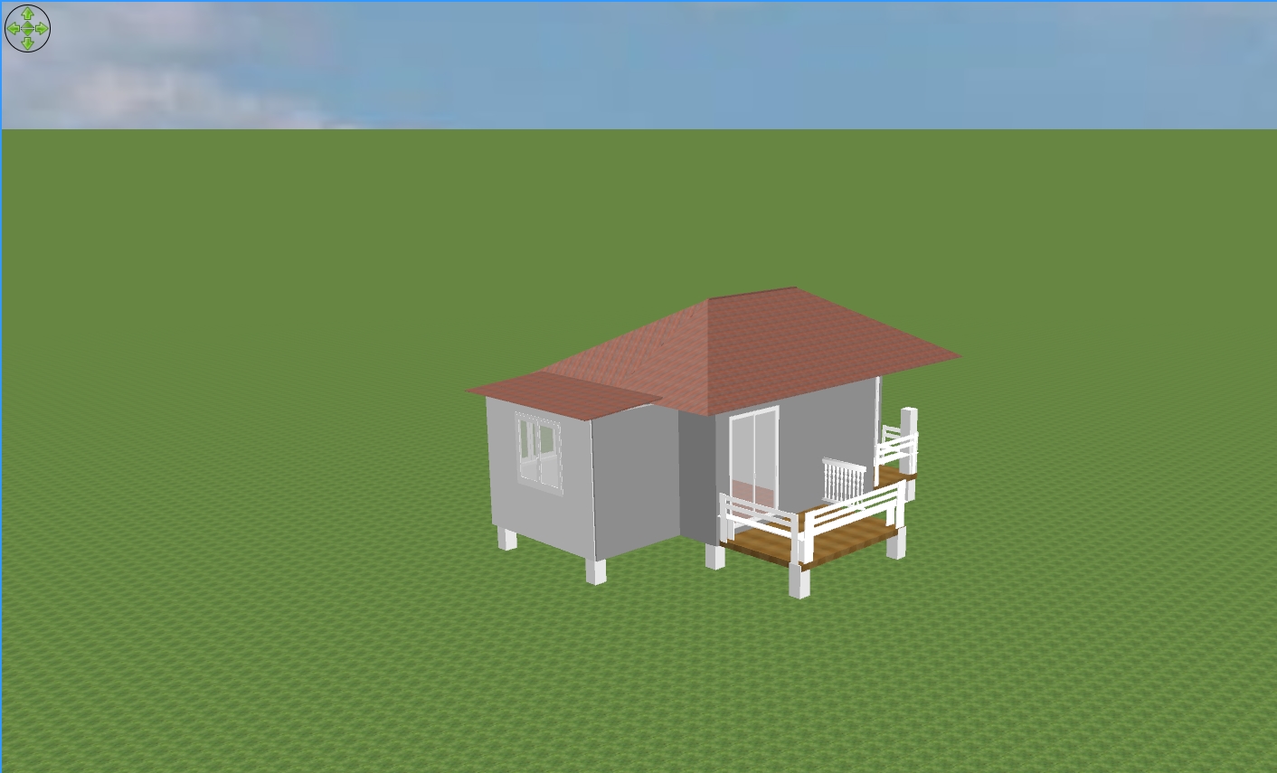 บ้านน็อคดาวน์ ขนาด 4*6 เมตร และมีครัวต่อด้านข้าง ขนาด 3*2 เมตร