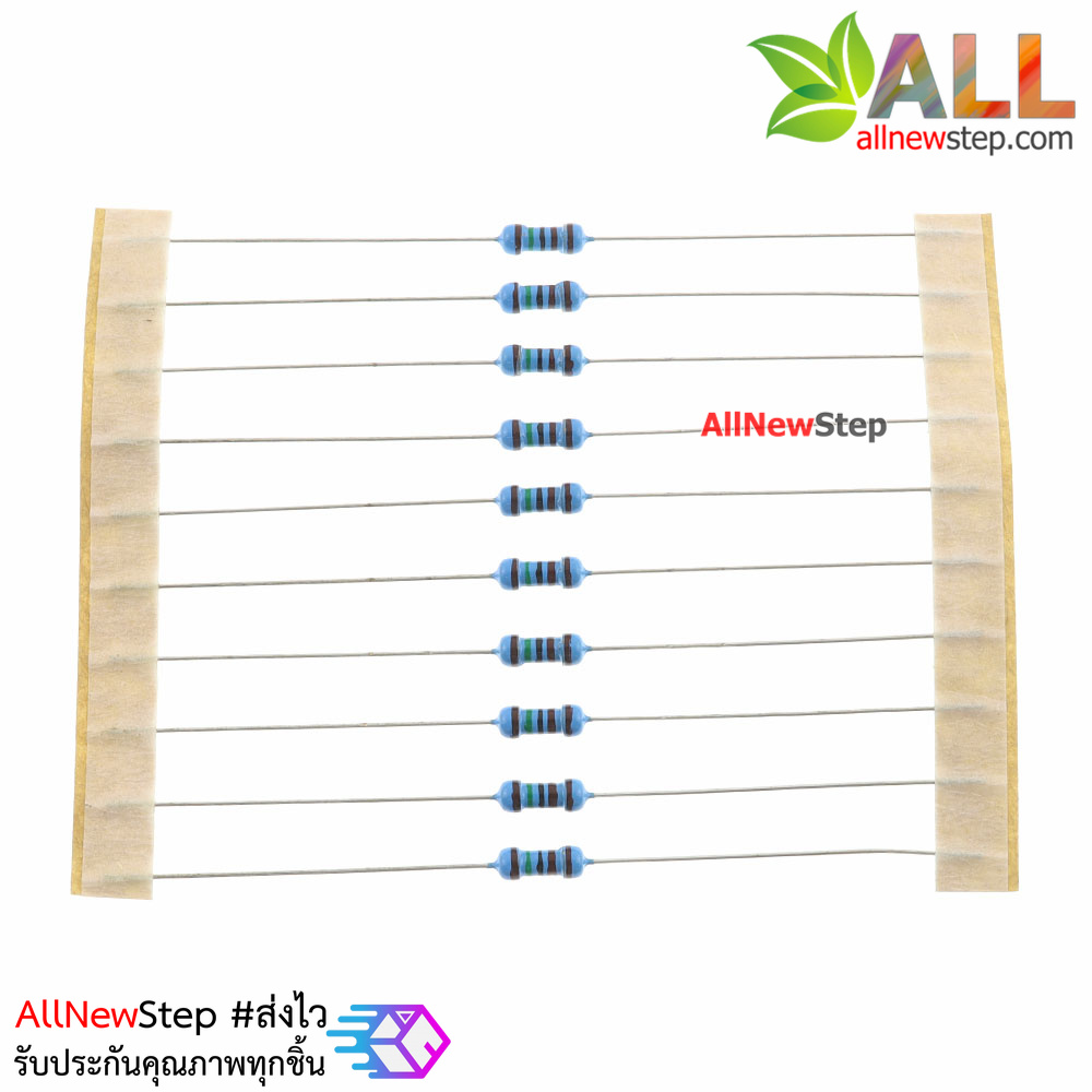 ตัวต้านทาน 1.5 K 1/4W Metal film 1.5k 1% จำนวน 10 ชิ้น