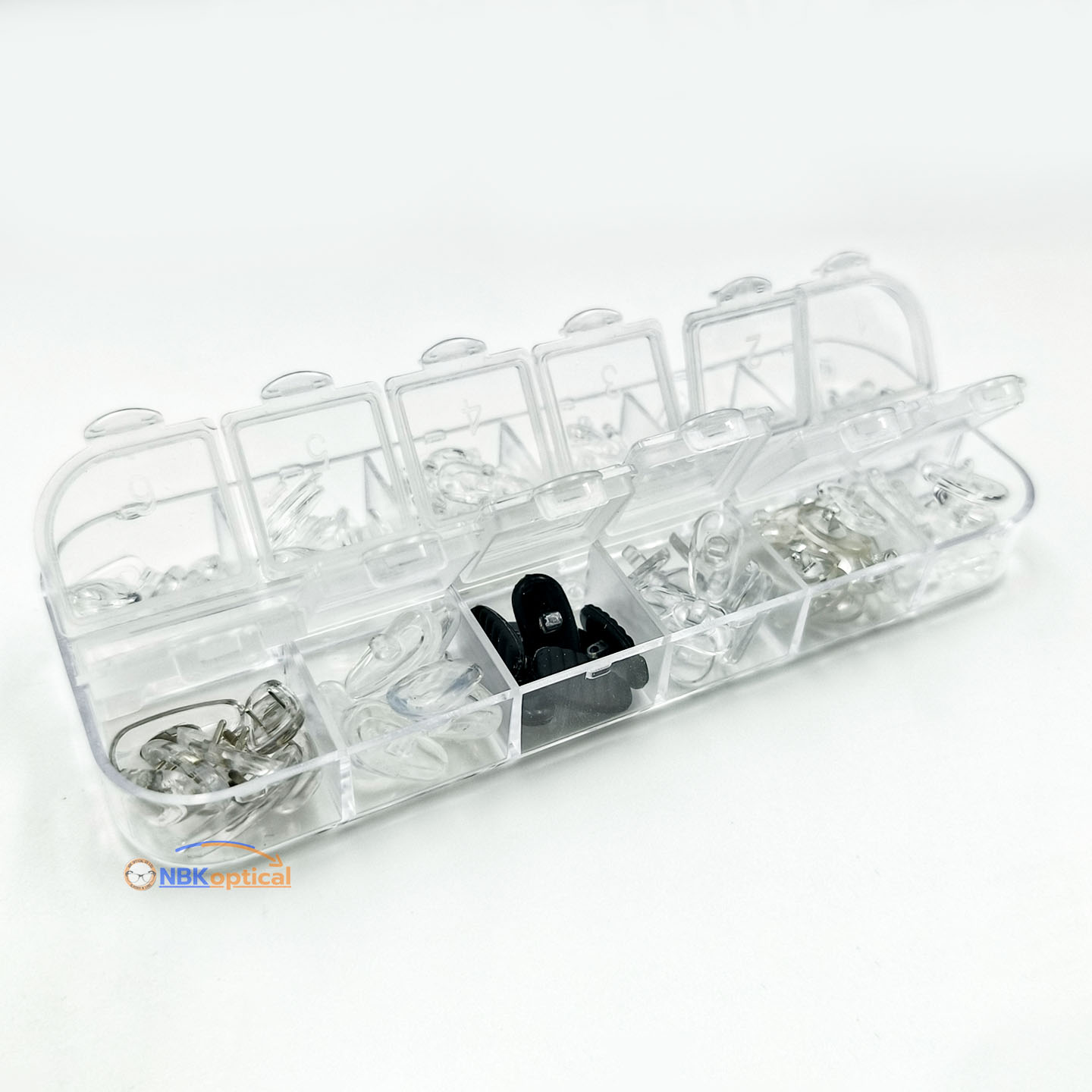 SETชุดอะไหล่แป้นจมูก (12แบบ) แป้นแข็ง แบบซิลิโคน