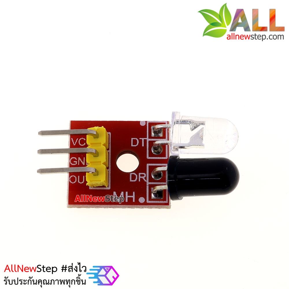 Tracking Sensor 4 Channal for Smart Car เซนเซอร์ตรวจจับเส้น ขาว ดำ 4 จุดแยกอิสระ สำหรับ Smart Car