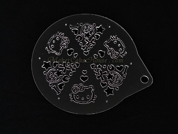 แผ่นอะคริลิคแต่งหน้าเค้กขนาด 1 ปอนด์