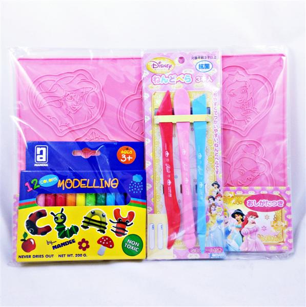 ชุดดินน้ำมัน Nandee 12สี 200กรัม พร้อมแม่แบบ PRINCESS