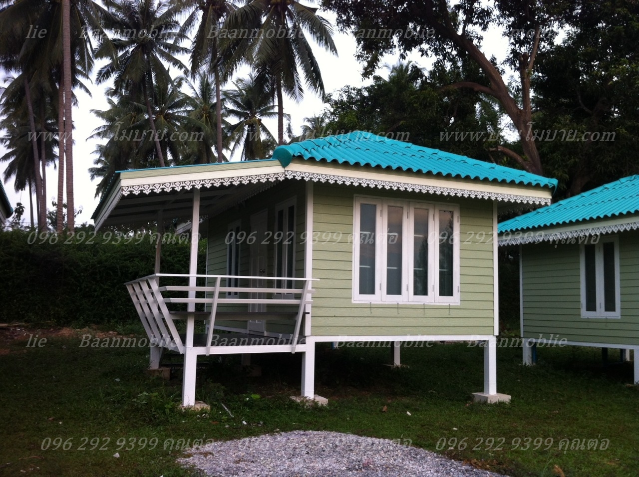 บ้านขนาด 7.2*9.5 เมตร (2 ห้องนอน 1ห้องนั่งเล่น 1ห้องครัว 1 ห้องน้ำ)