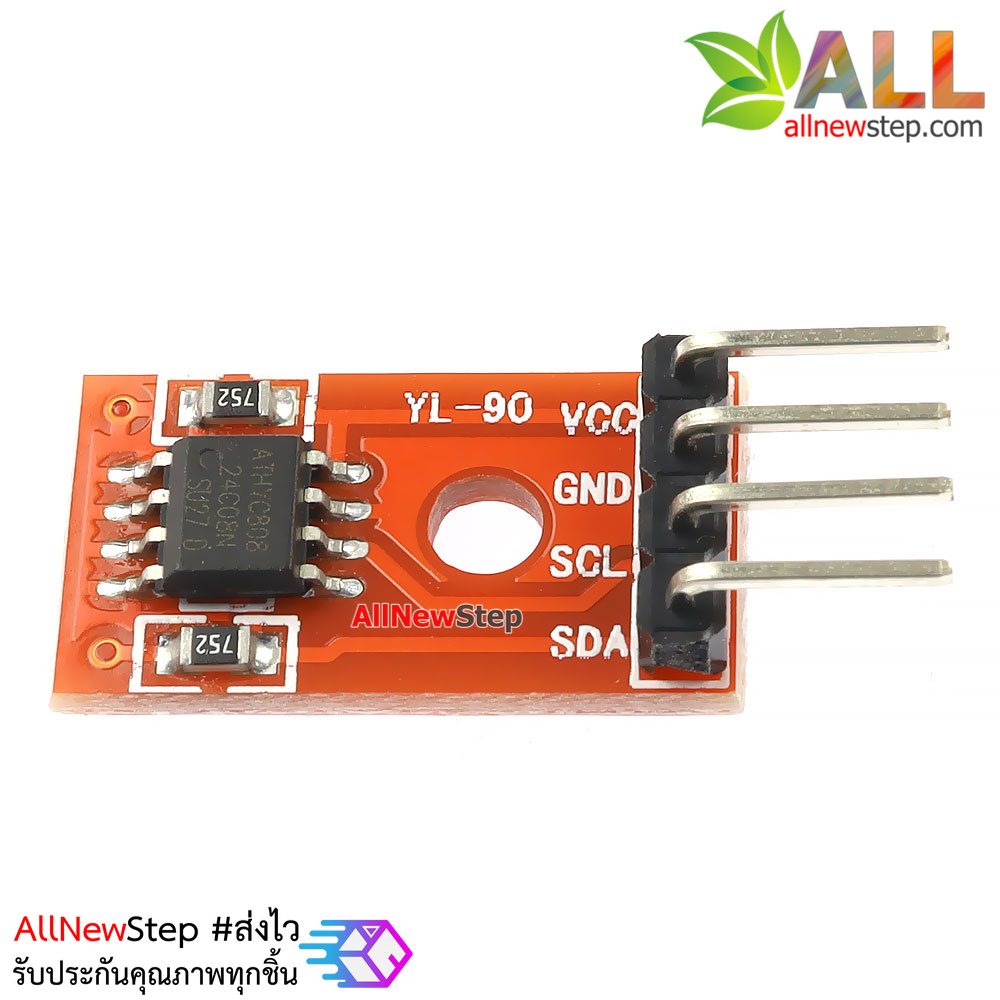 AT24C02 256 Byte I2C Interface EEPROM Memory Module พร้อมสายไฟ
