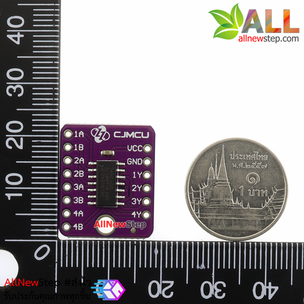 บอร์ด IC 74HC00D four way 2 input positive NAND gate