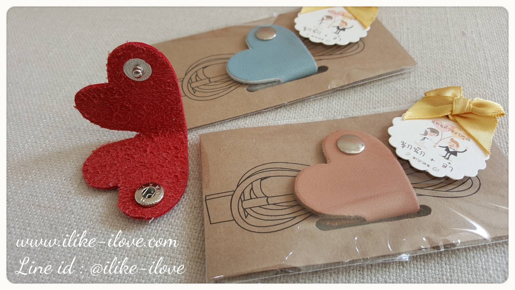 หนังรัดสายไฟ mini heart