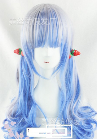 COS-206 วิกคอสยาวลอนสบัด (พร้อมส่ง)สีเข้มกว่าเเบบนิดหน่อย