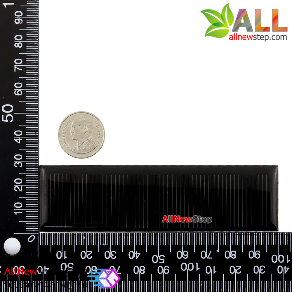 Solar cell Solar panels โซลาเซลล์ 5.5v 60ma 0.33W ขนาด 100x28mm