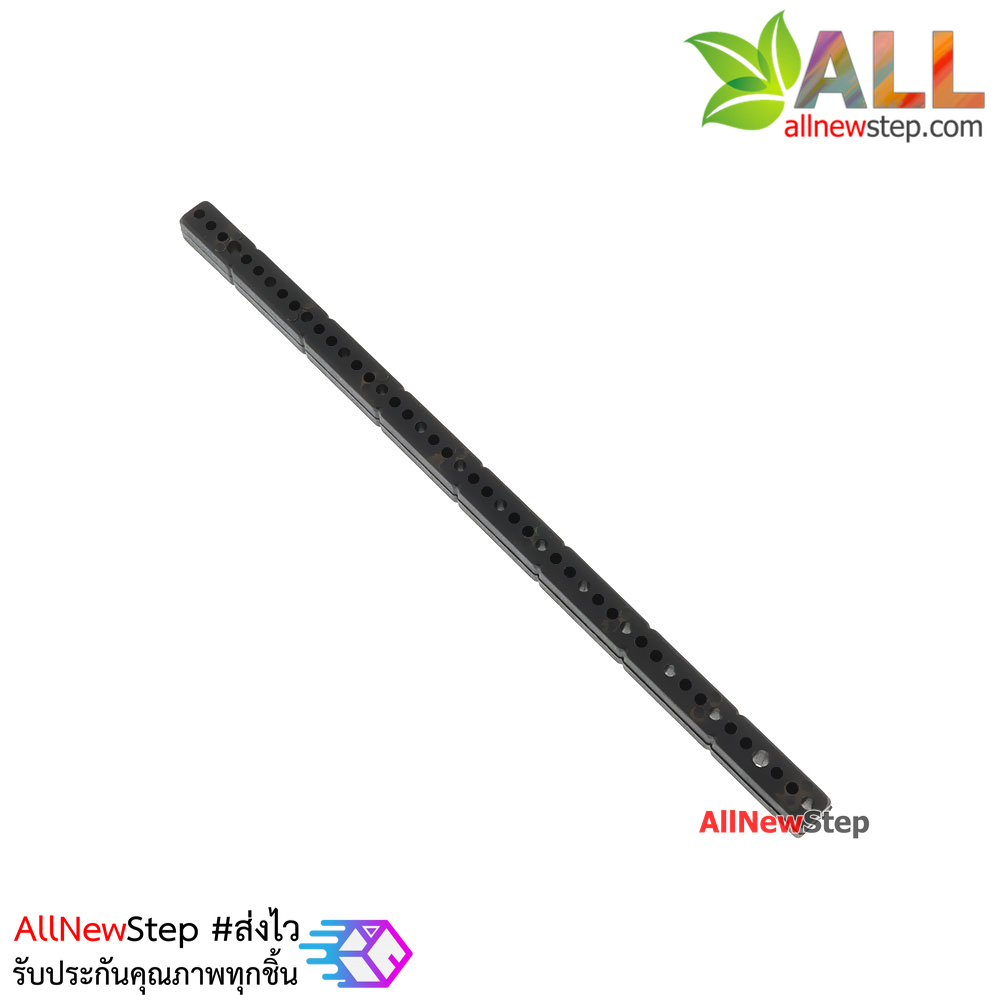 ABS plastic long bar blocks universal plate ขนาด 0.7x15.3cm สีดำ