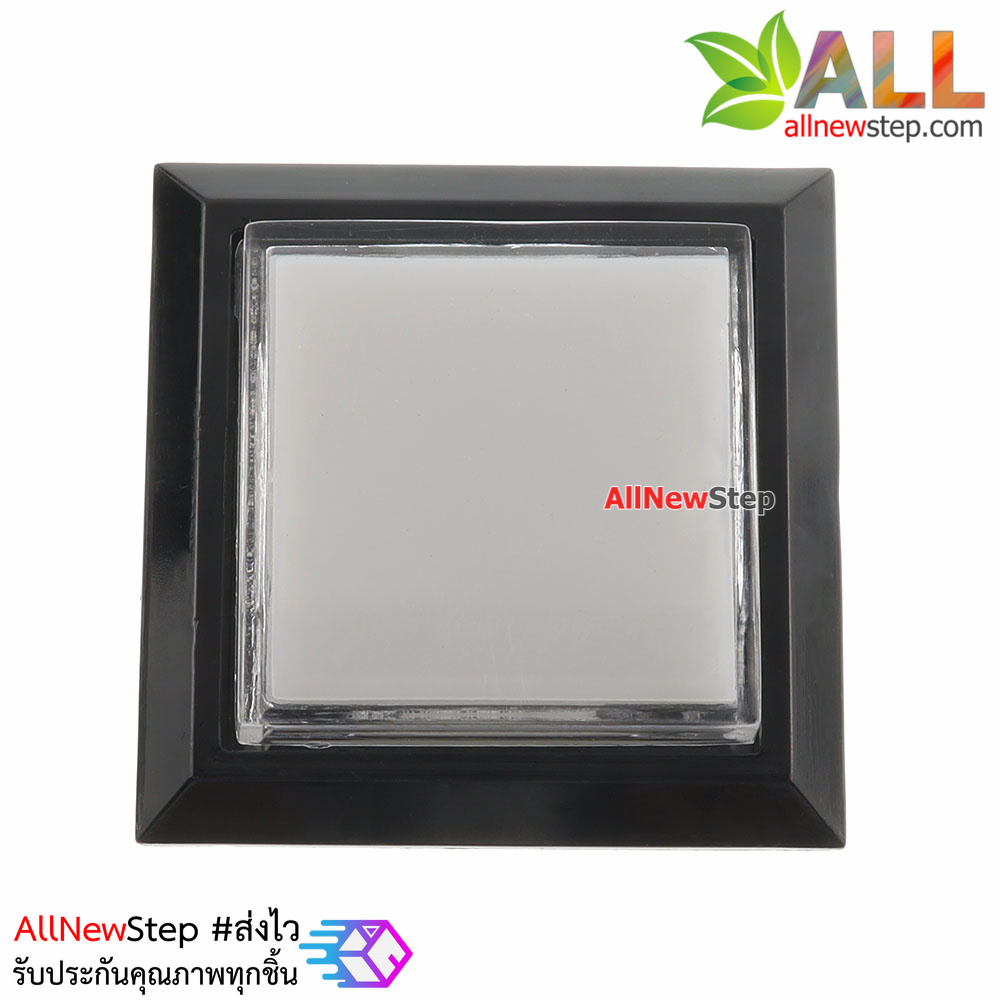 ปุ่มกดตู้เกม สวิตช์กดติดปล่อยดับสี่เหลี่ยมขนาด 33x33mm พร้อมไฟ LED สีขาว