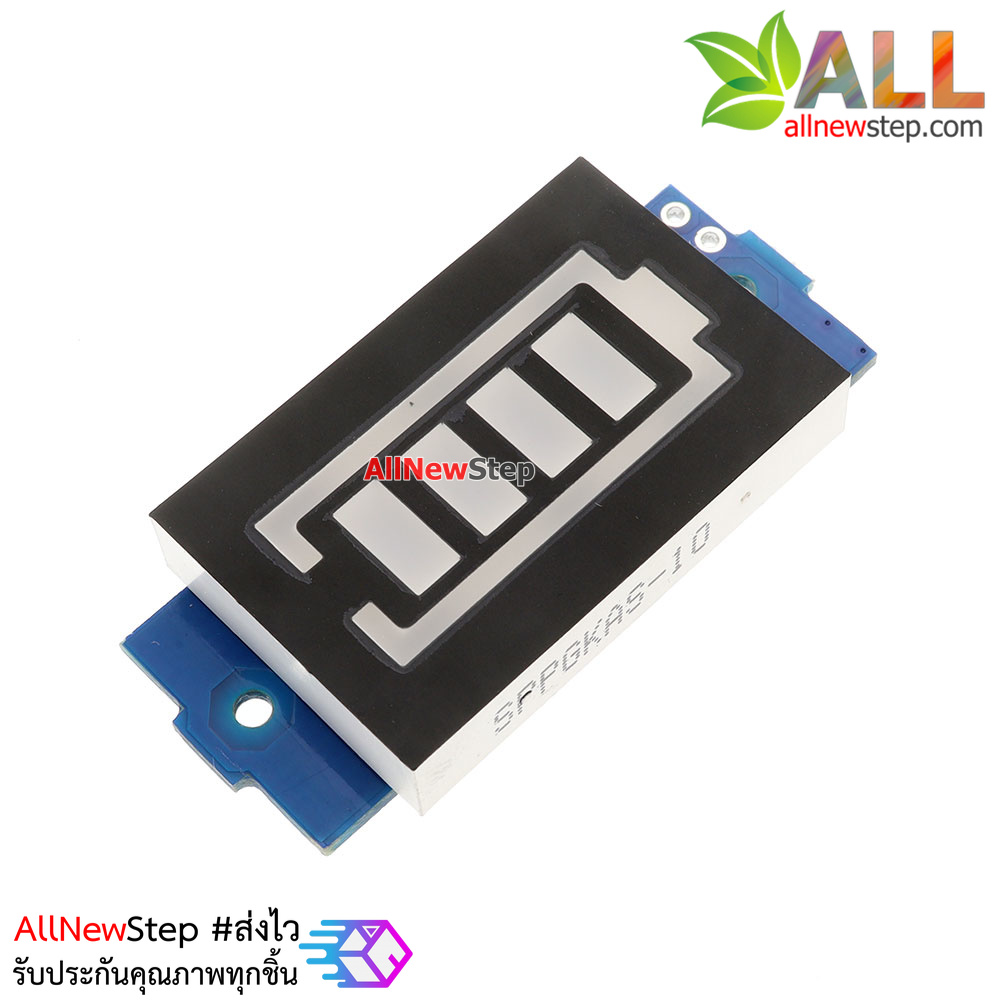 Battery power indicator battery level 11.1-12.6V โมดูล วัดระดับแบตเตอร์รี่ 11.1-12.6V ไฟแสดงผล 4 ระดับ สีเขียว