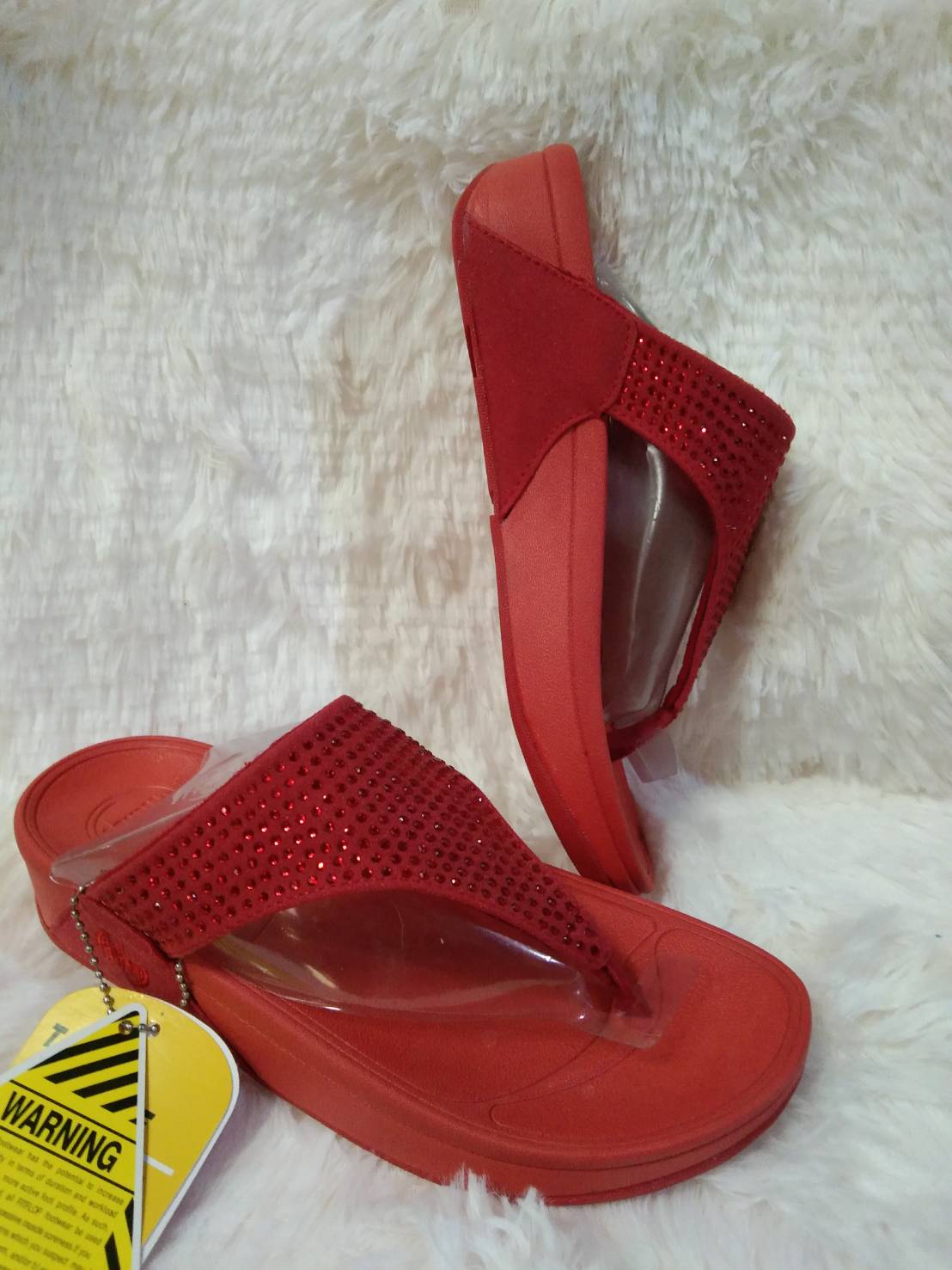 รองเท้าแตะสำหรับผู้หญิงแบบเพชรเต็ม