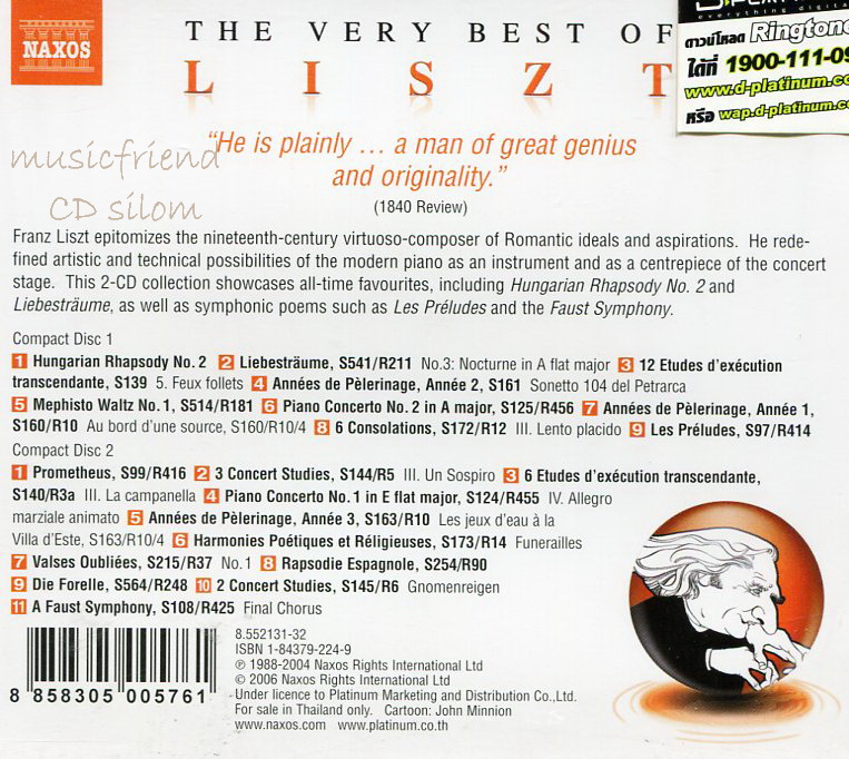 Liszt The Very Best Of (Classical)