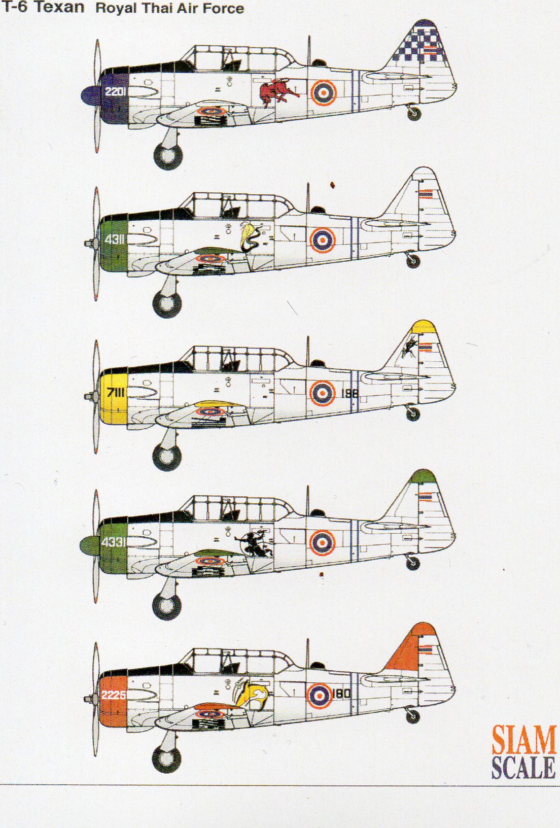 [Decal] 1/72 T-6 Texan Royal Thai Air Force