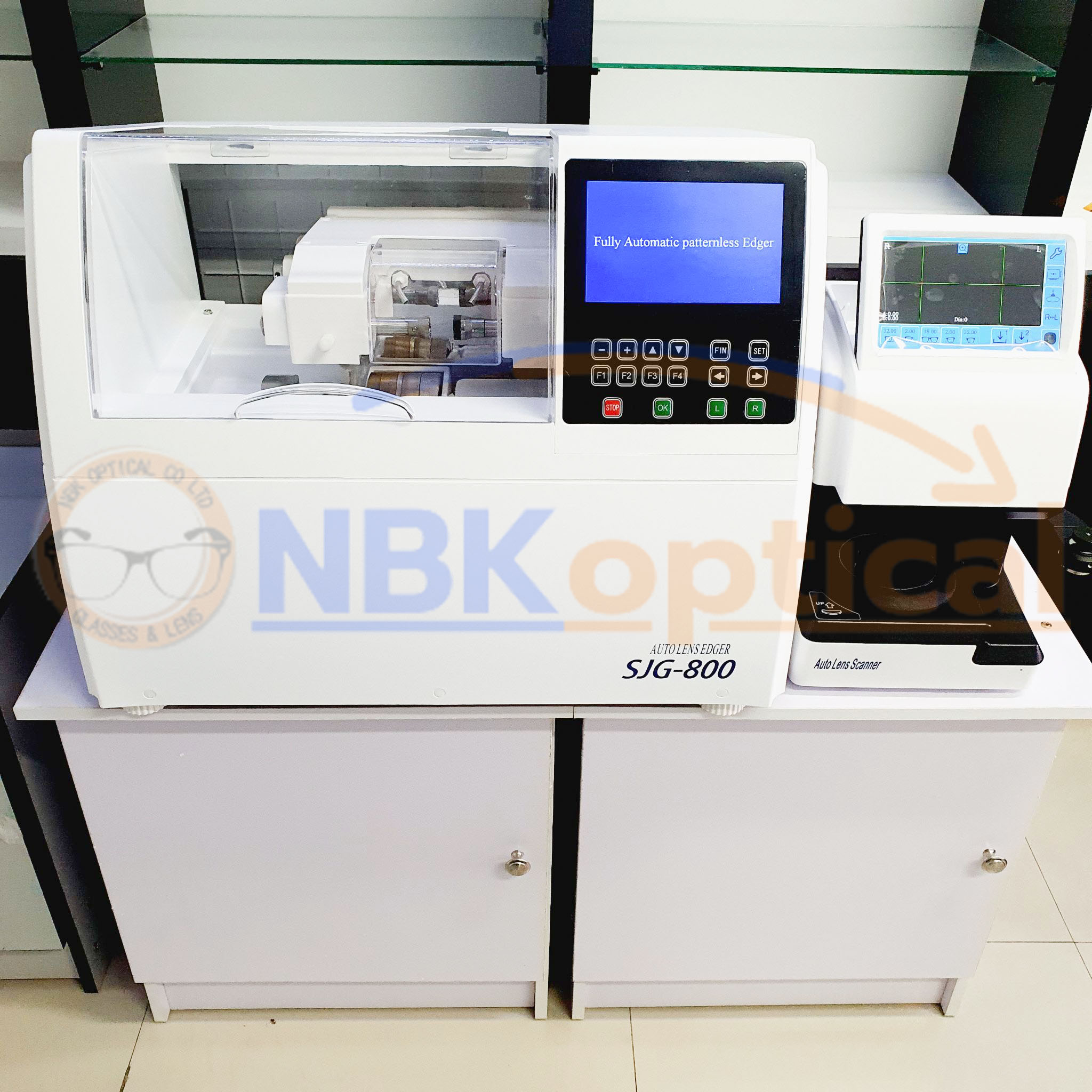 SJG-800 Full automatic Edger machine เครื่องเจียรเลนส์ออโต้ไม่เจาะบล็อก