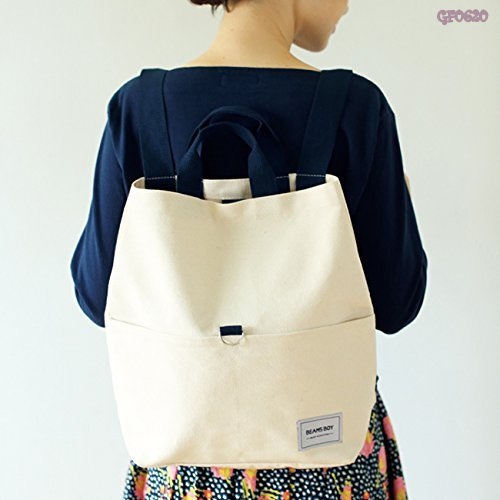 Beams Boy 2way กระเป๋าผ้าใช้ถือ หรือสะพายเป็นเป้ ด้านข้างมีกระดุม ขยายได้