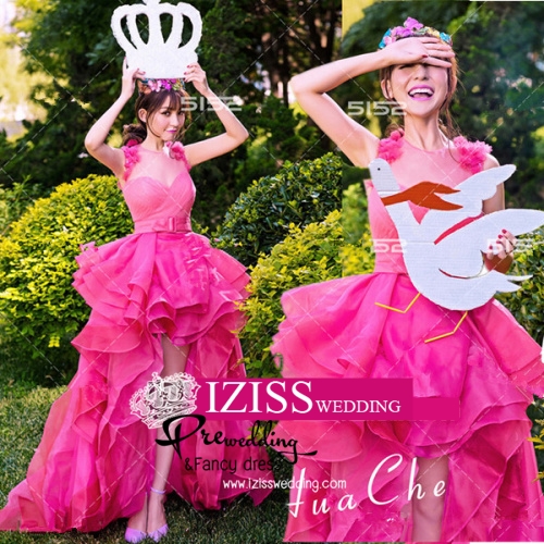 PW321 - **พร้อมส่งชุดผญ.ค่ะ** ชุดคู่ถ่ายพรีเวดดิ้ง (prewedding dress) & ชุดแต่งงานแฟนซี (Fancy wedding dress)ชายหญิง "ธีมชุดเจ้าสาวสีชมพู-ฟ้า"