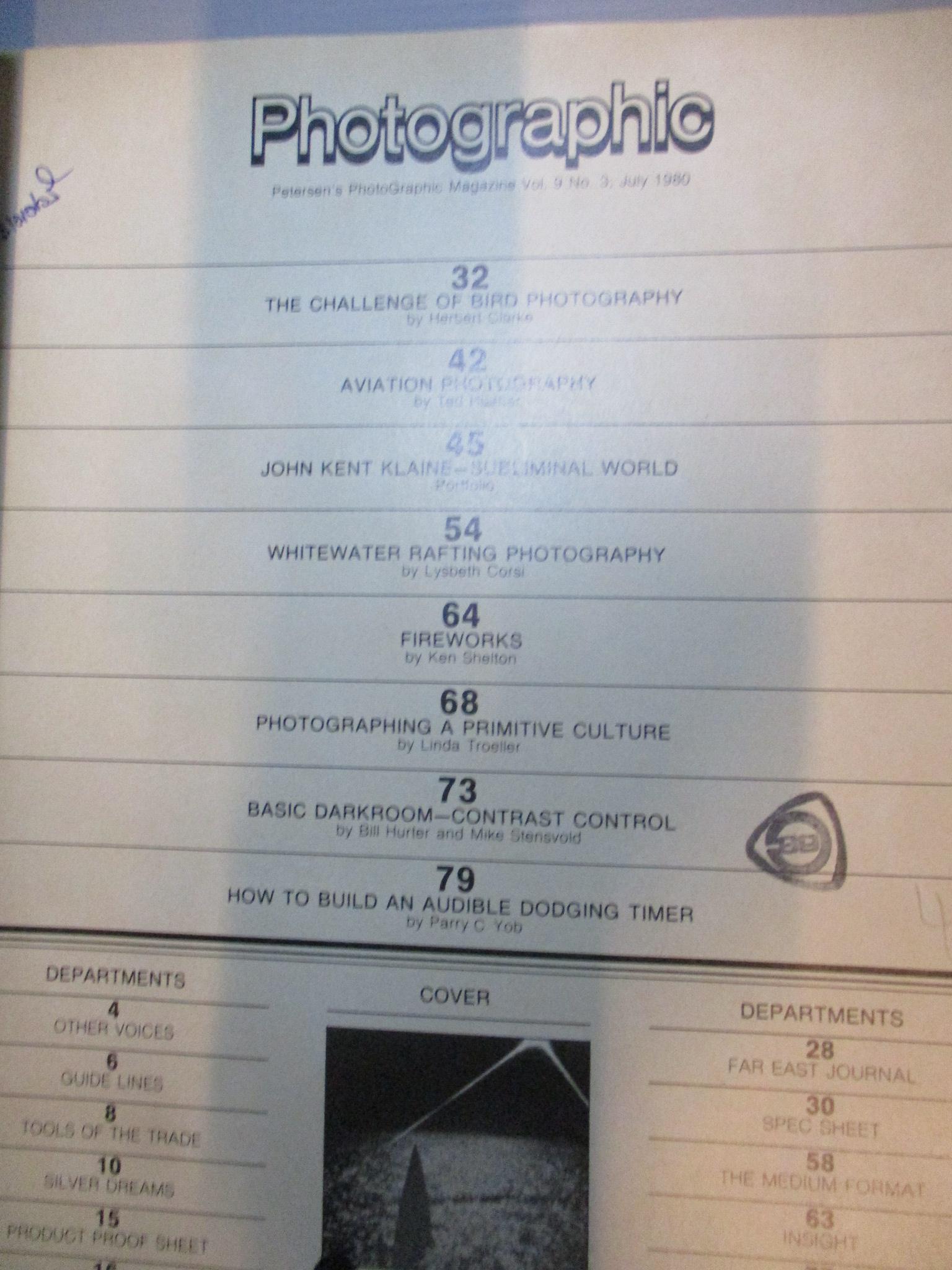 นิตยสารกล้องและการถ่ายภาพ PHOTOGRAPHIC ฉบับเดือน JULY 1980