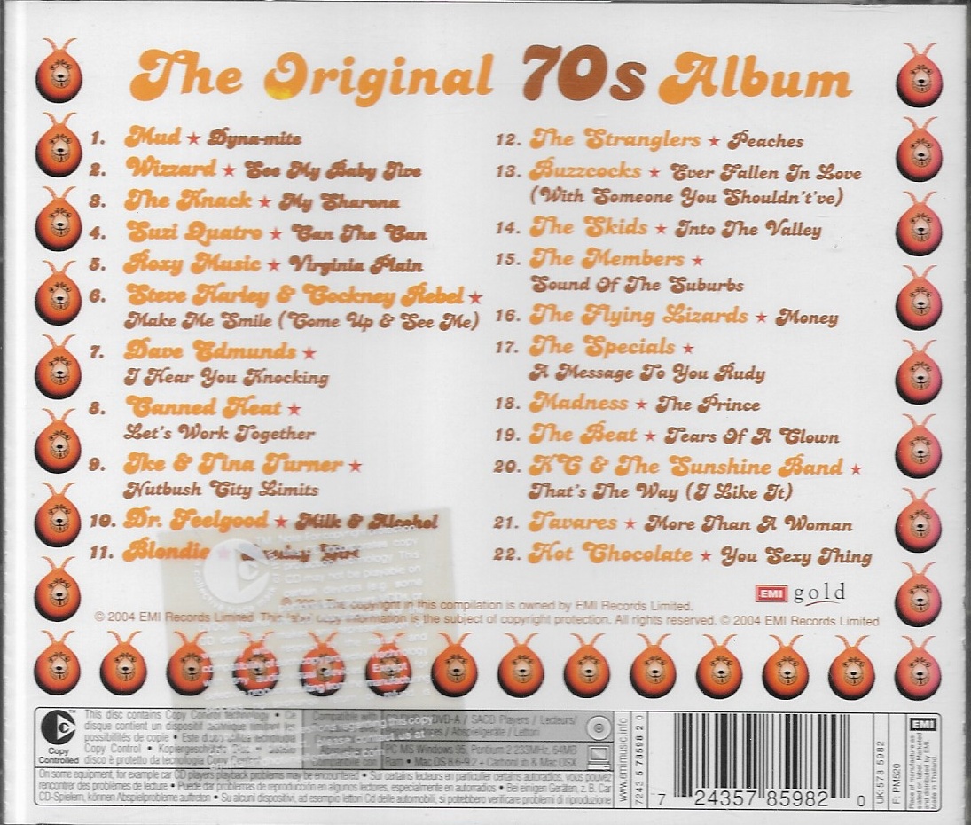 Used CD,The Original 70's Album (B)(Various Artists)(2004)(Thai)