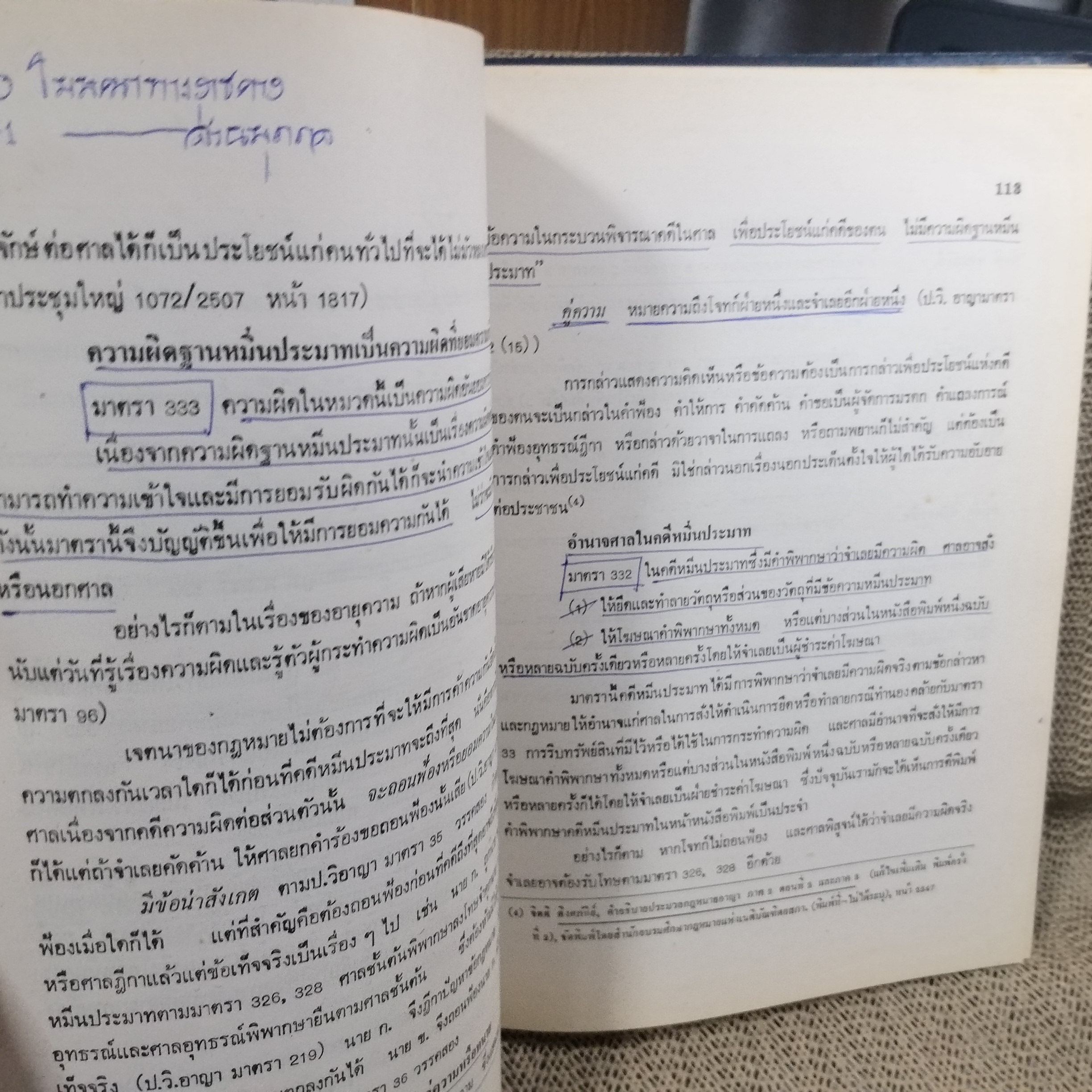 หนังสือ กฎหมายสื่อสารมวลชน ผู้แต่ง พิศิษฐ์ ชวาลาธวัช ตำหนิ สันปกมีรอยขาดแหว่งนิด