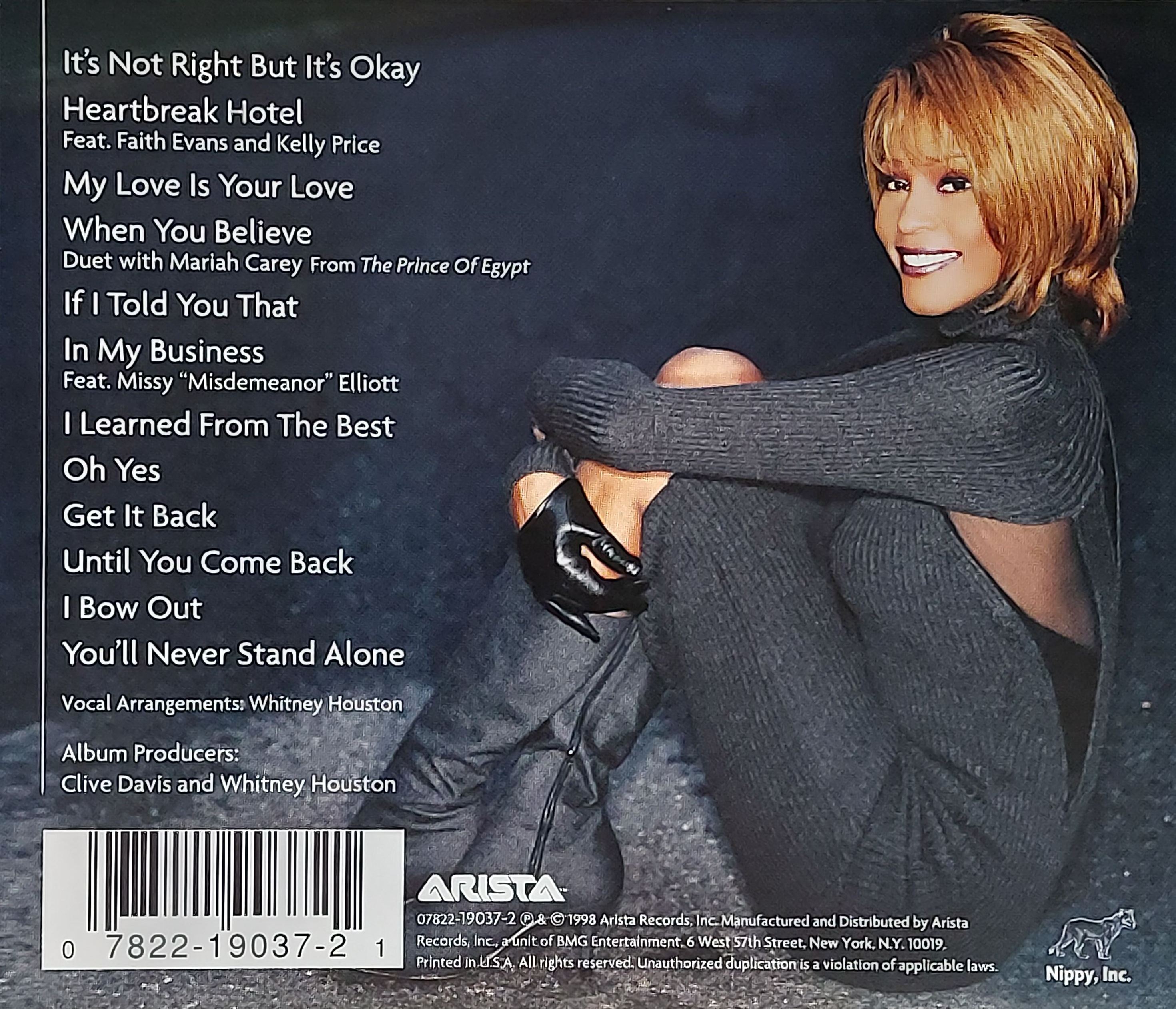 CD,Whitney Houston - My Love Is Your Love (1998)(USA)