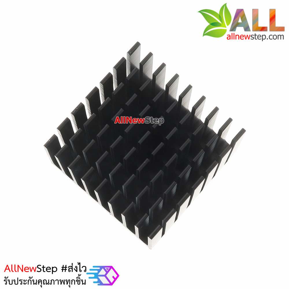 แผ่นระบายความร้อน heat sink ขนาด37x37x24mm Heat sink conduction Aluminum radiator