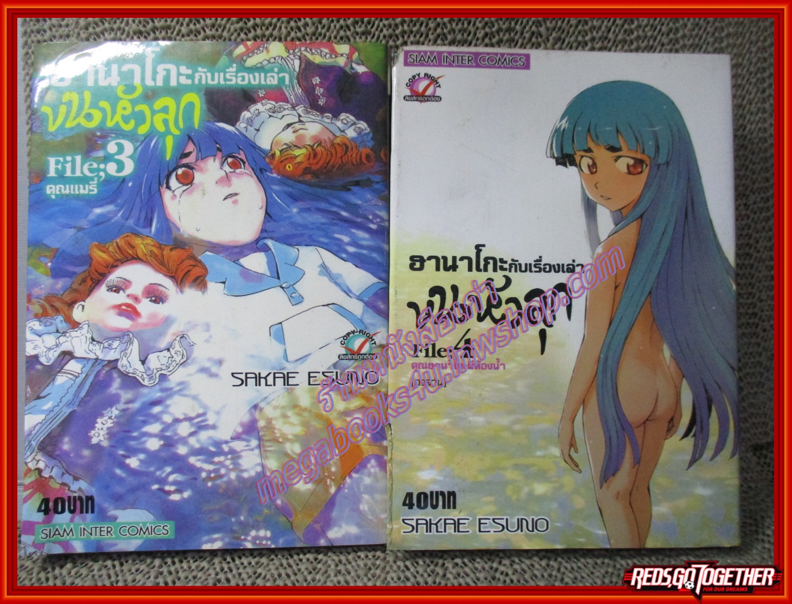 การ์ตูนบ้าน ฮานาโกะกับเรื่องเล่าขนหัวลุก ครบชุด4เล่มจบ สนพ.สยามฯ ตำหนิ เล่ม4 สันหนังสือมีรอยแหว่งดังรูป