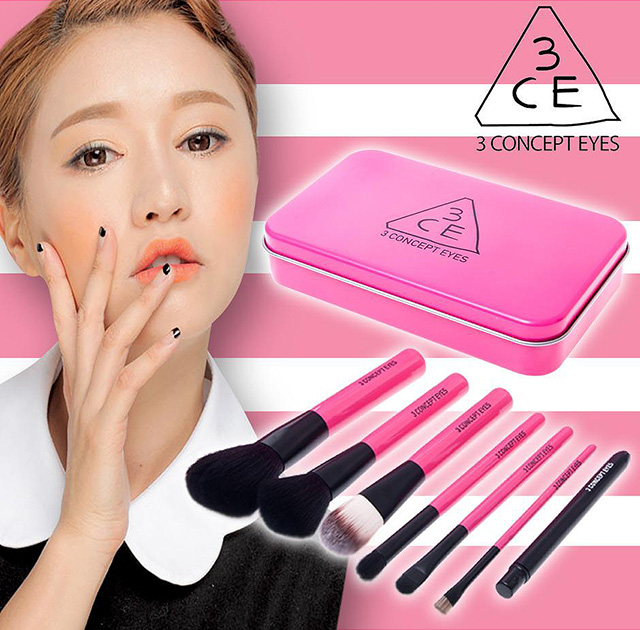 3 CONCEPT EYES Mini Brush Kit ชุดแปรงแต่งหน้า 3CE