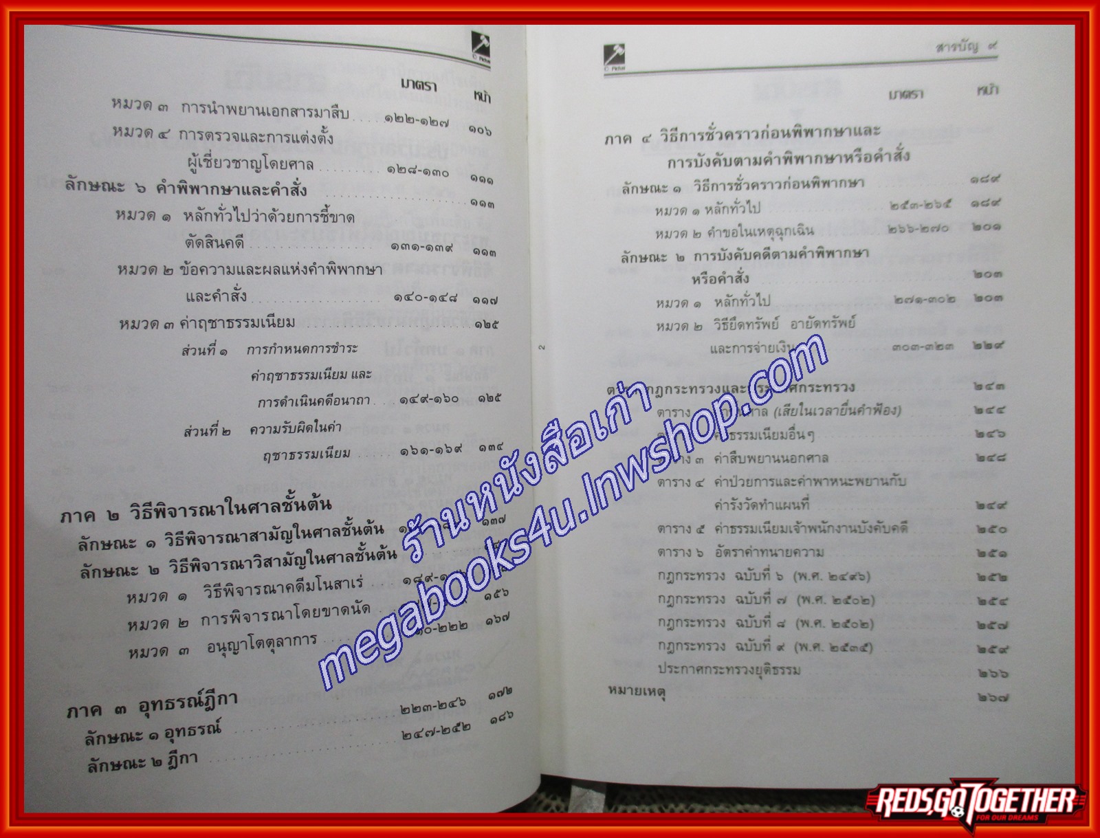 ประมวล วิ.แพ่ง วิ.อาญา พระธรรมนูญศาล / พิชัย นิลทองคำ (เนื้อเรื่องไม่มีรอยขีดเขียน,แผ่นรองปกมีชื่อเจ้าของเดิม)