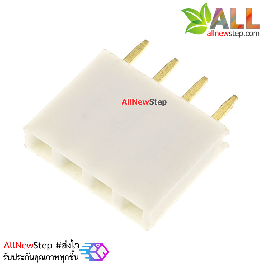 Pin header Female Header Single Row 2.54mm 4p Pin1x4 สีขาว