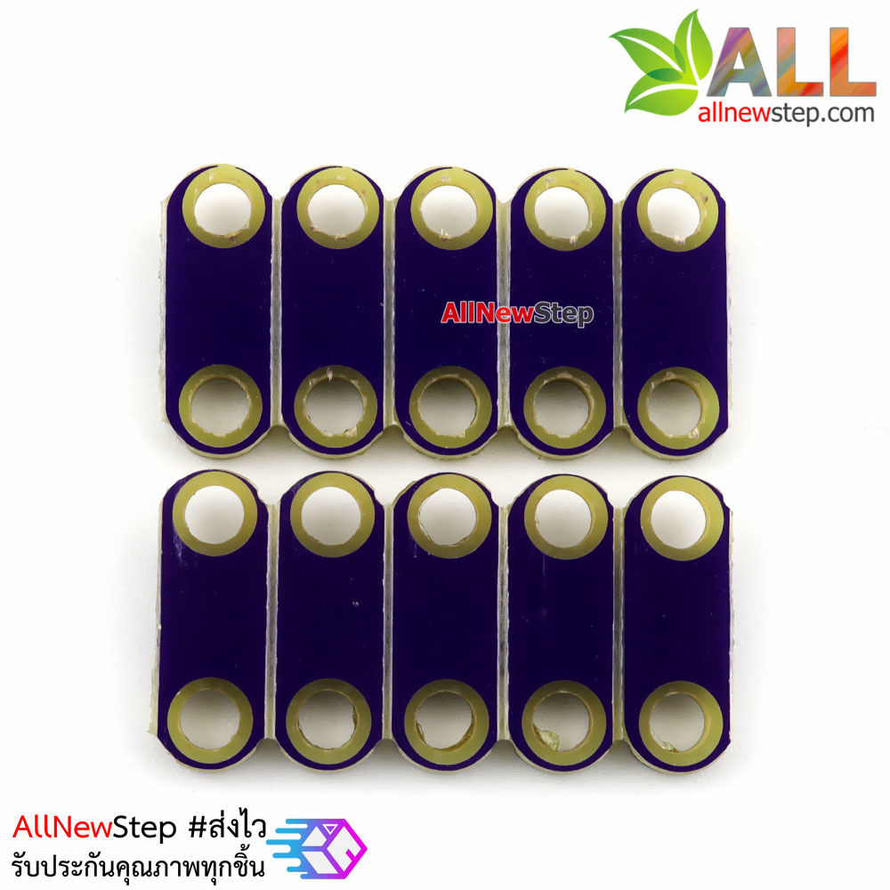 ไฟ LED สีเหลือง แบบเย็บติดเสื้อผ้าได้ Lilypad led board จำนวน 10 ชิ้น