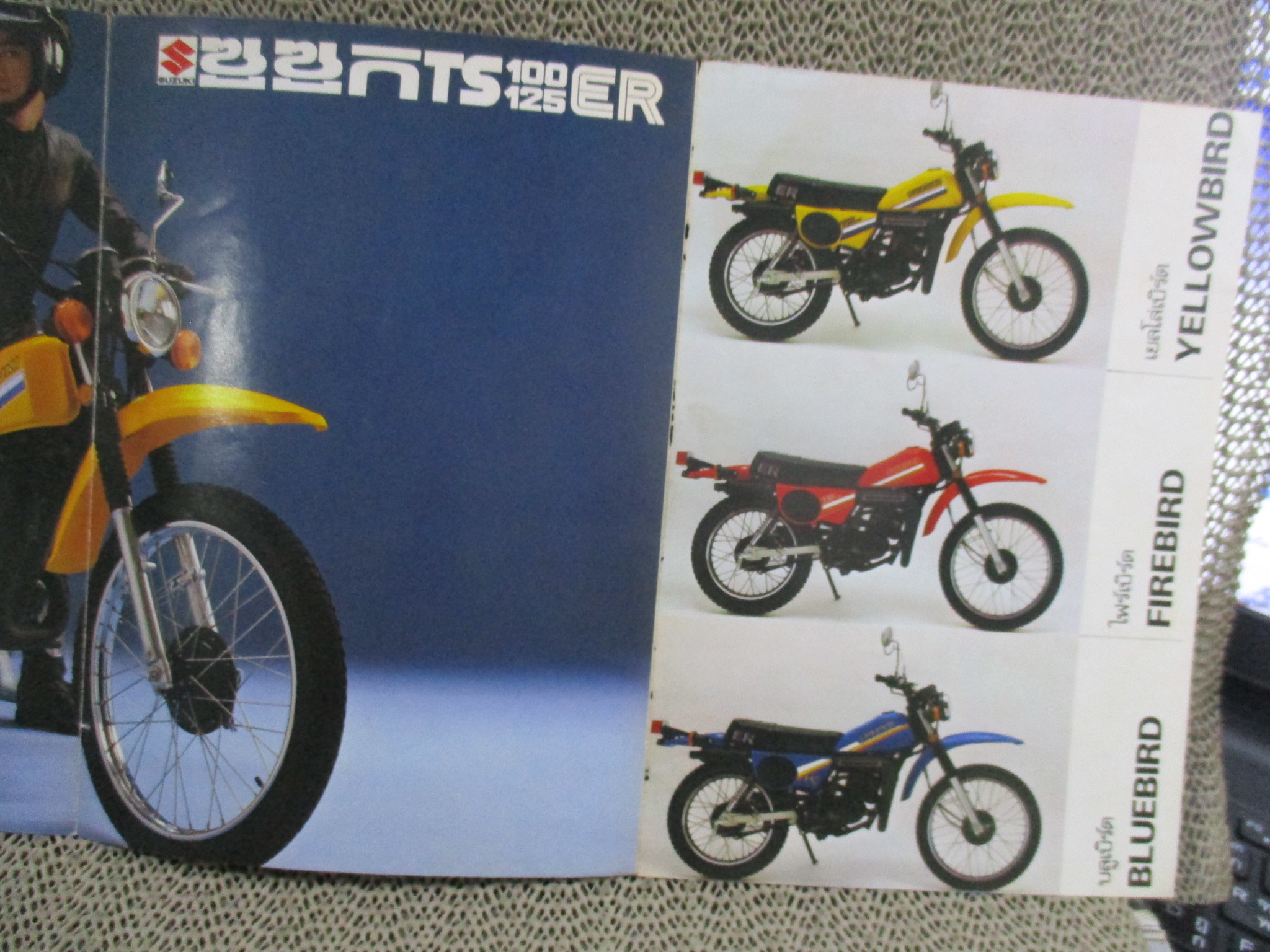 โบรชัวร์ แผ่นพับโฆษณา ซูซูกิ TS100/125 ER