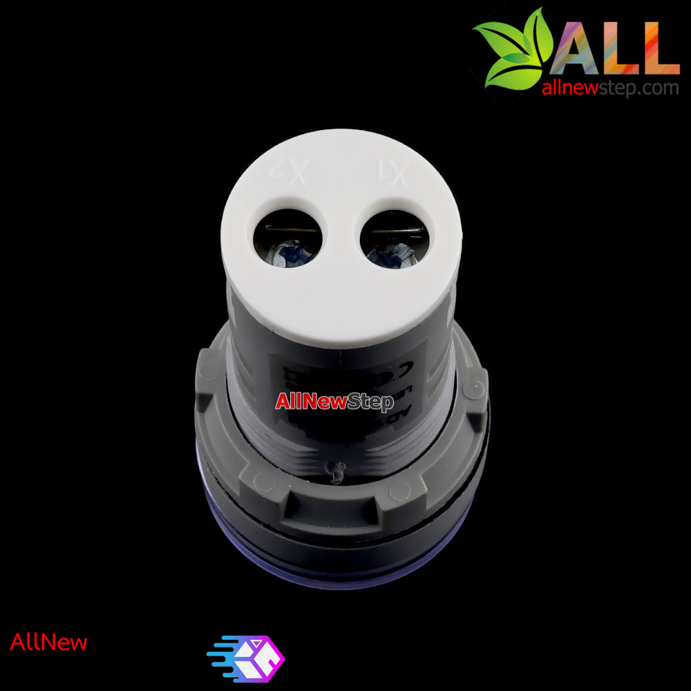 ดิจิตอลโวลต์มิเตอร์ LED 20-500VAC แบบติดแผงแสดงผล จอสีขาว