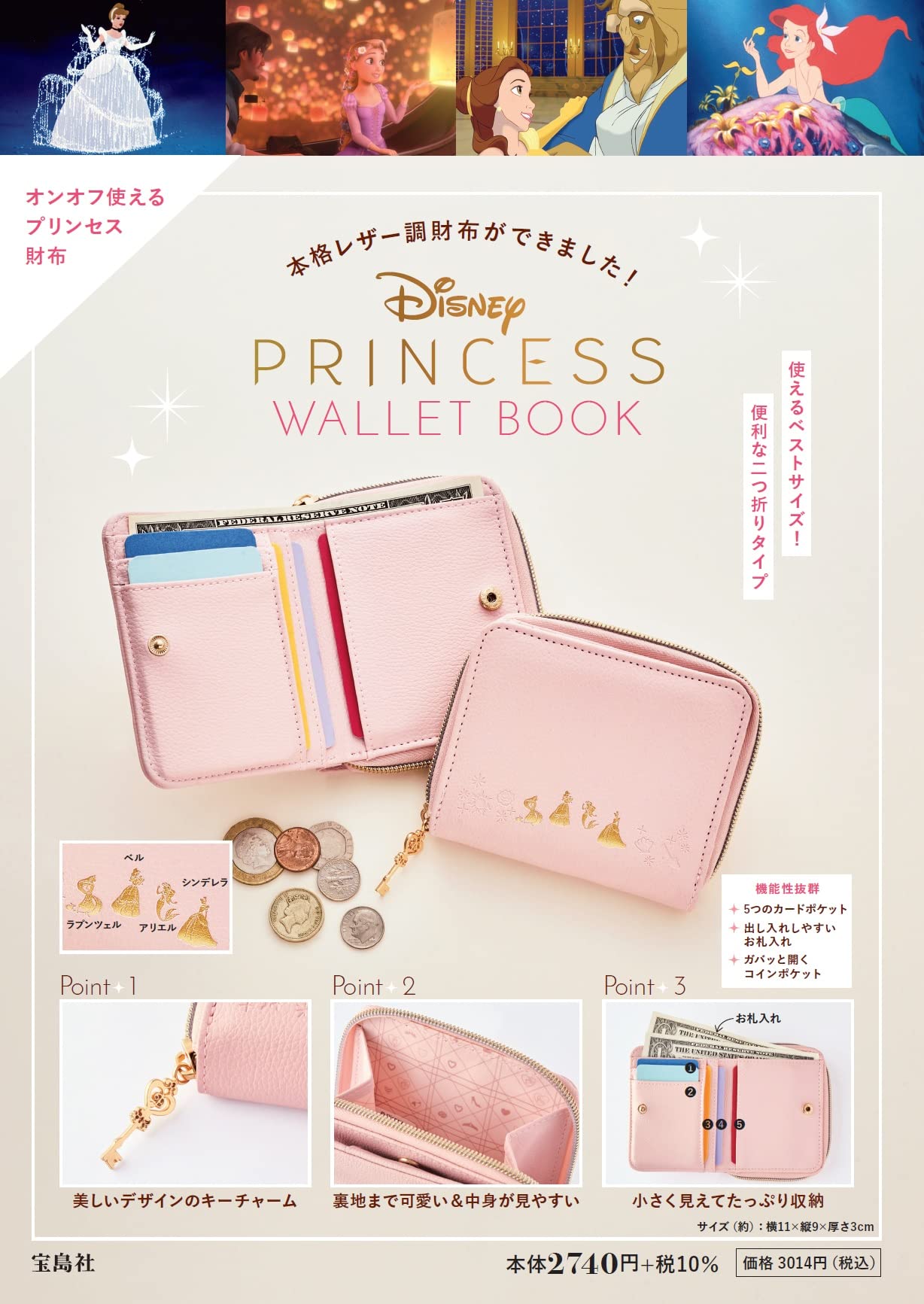 ❌เลิกจำหน่าย❌ Disney PRINCESS WALLET กระเป๋าเงินเจ้าหญิงดิสนีย์
